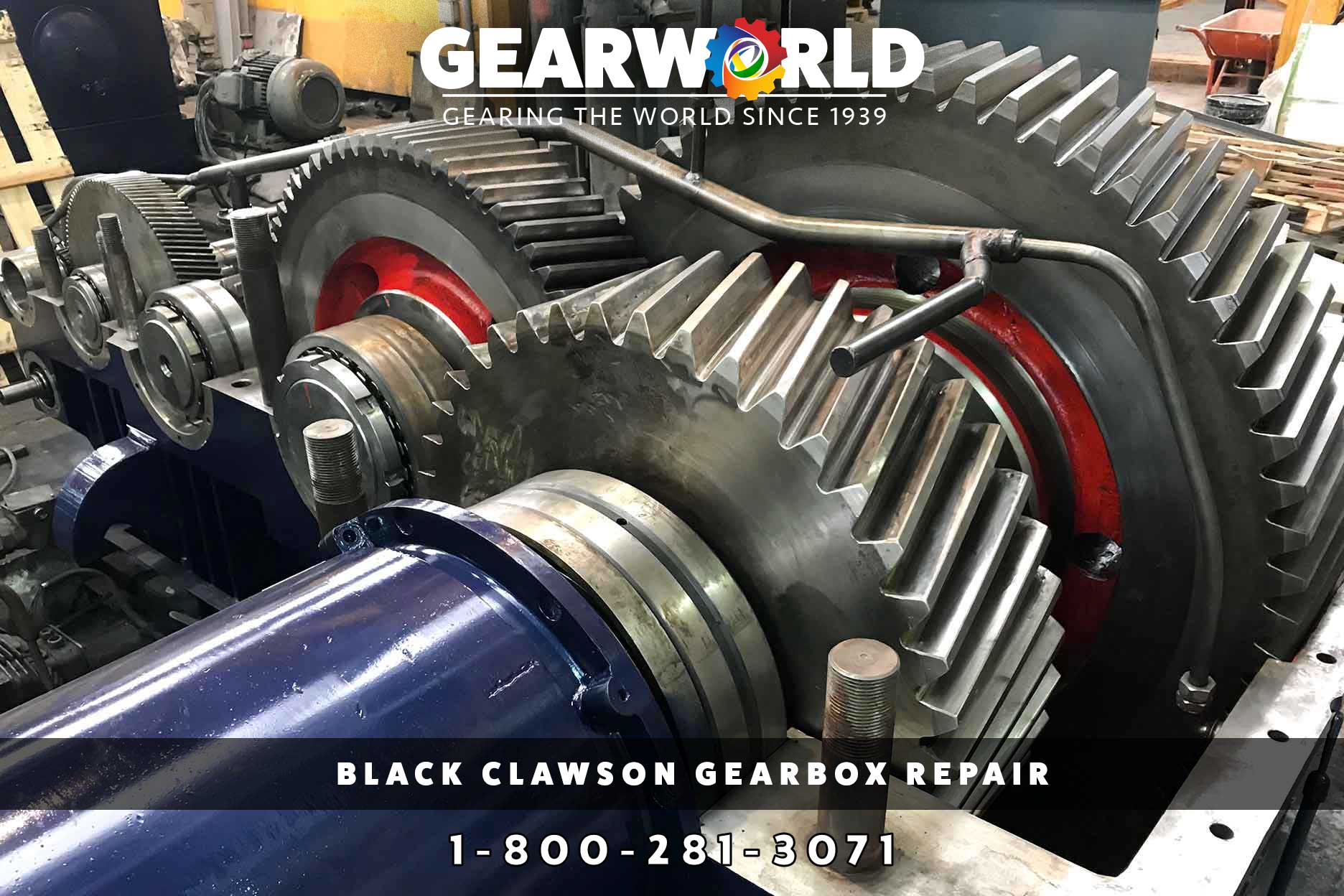 Black Clawson Gearbox Repair - Call GearWorld